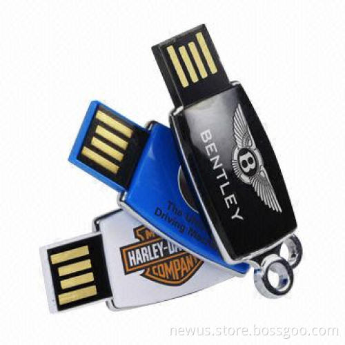 Mini USB Flash Drives with Slide Telescopic, OEM and ODM Orders Welcomed